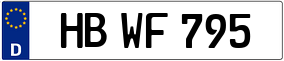 Trailer License Plate